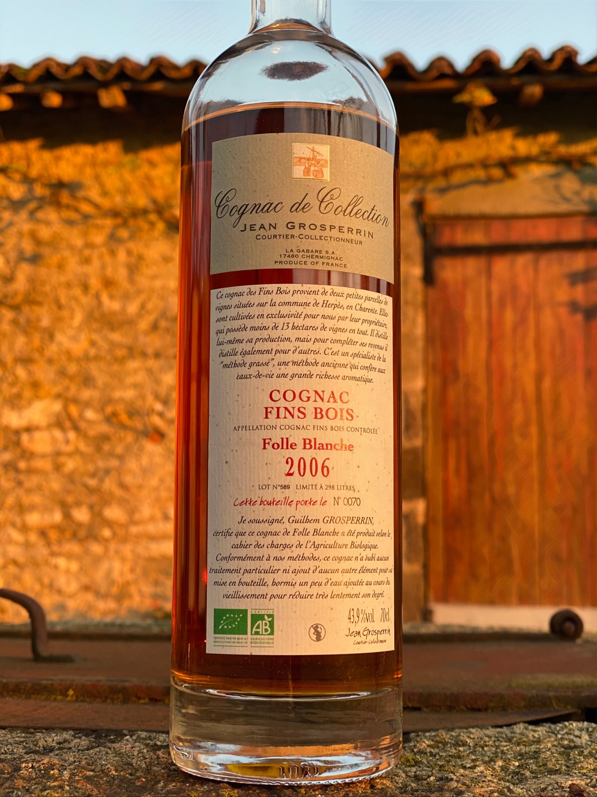 Grosperrin 100% Folle Blanche Fins Bois 2006